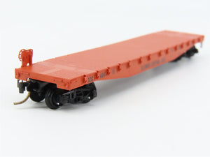 N Scale Micro-Trains 45010 ICG Illinois Central Gulf 50' Fishbelly Flat Car RTR