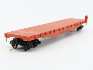 N Scale Micro-Trains 45010 ICG Illinois Central Gulf 50' Fishbelly Flat Car RTR