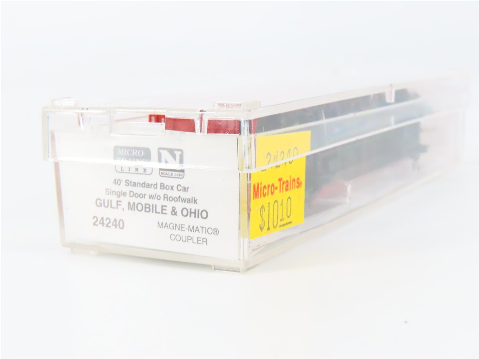 N Scale Micro-Trains 24240 GMO Gulf, Mobile & Ohio 40' Box Car 21583 RTR