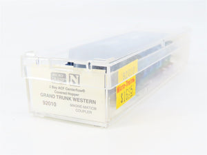 N Scale Micro-Trains 92010 GTW Grand Trunk Western 2-Bay Covered Hopper RTR