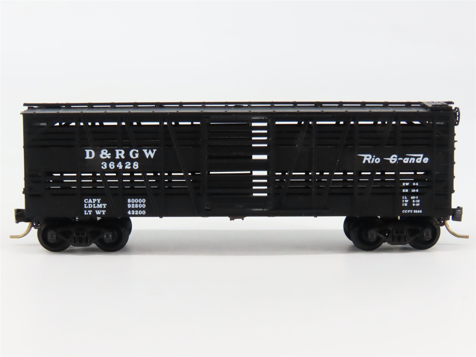N Scale Micro-Trains 35090 D&RGW Denver & Rio Grande 40' Stock/Cattle Car RTR