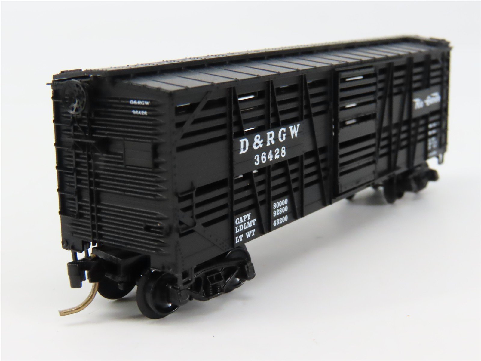 N Scale Micro-Trains 35090 D&RGW Denver & Rio Grande 40' Stock/Cattle Car RTR