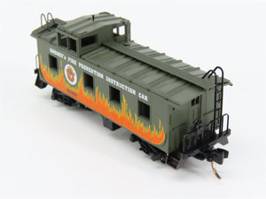 N Scale Micro-Trains 100100 Smokey Bear 36' Offset Cupola Caboose X62000 RTR