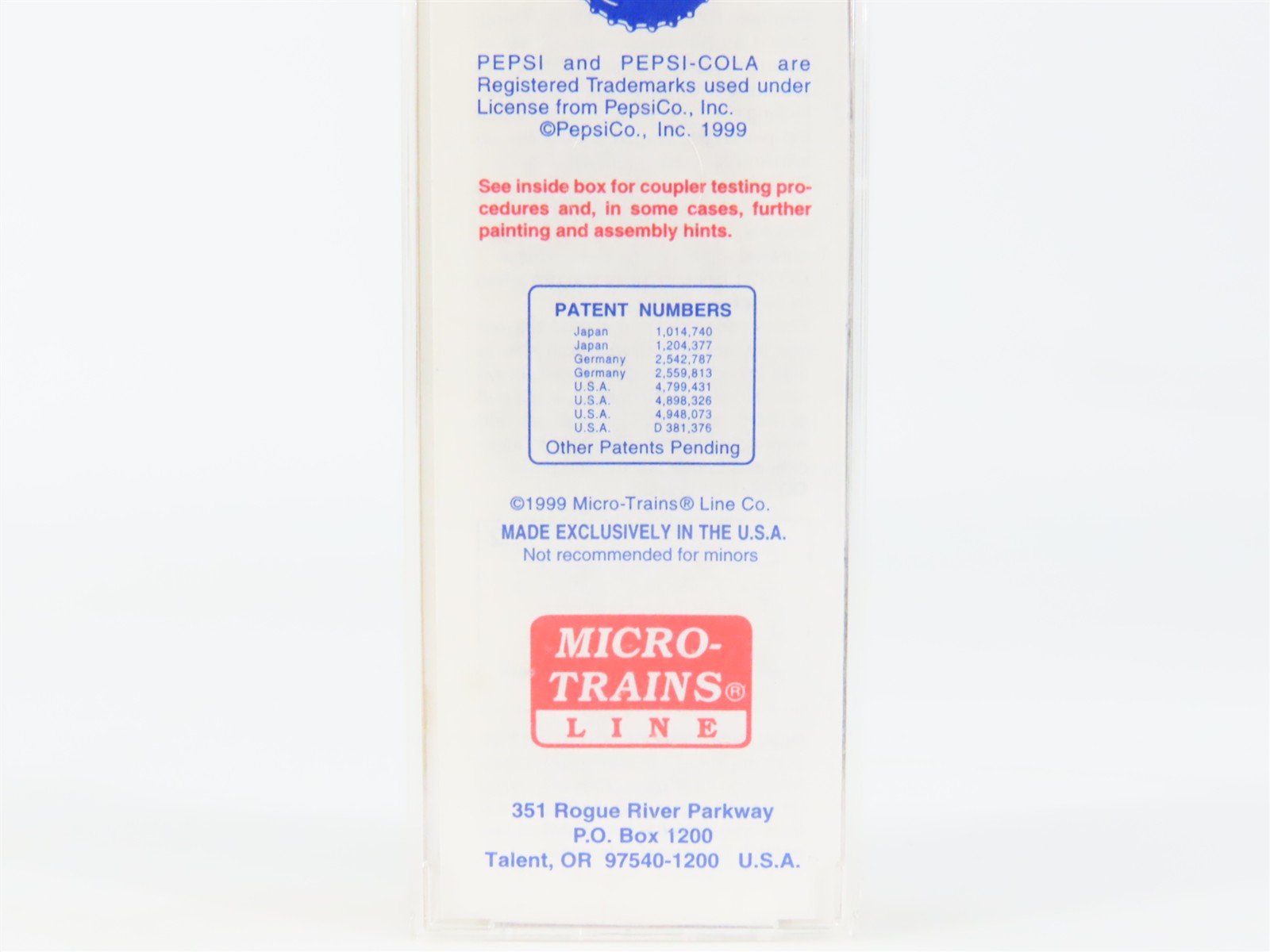 N Scale Micro-Trains 69090 PCEX Pepsi-Cola 51' Reefer 6901 RTR