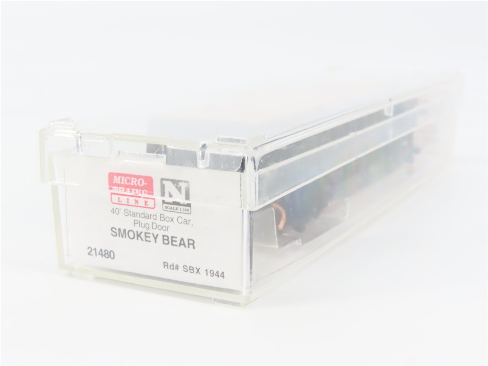 N Scale Micro-Trains 21480 SBX Smokey Bear 40' Plug Door Box Car 1944 RTR