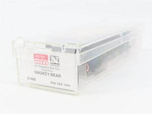 N Scale Micro-Trains 21480 SBX Smokey Bear 40' Plug Door Box Car 1944 RTR