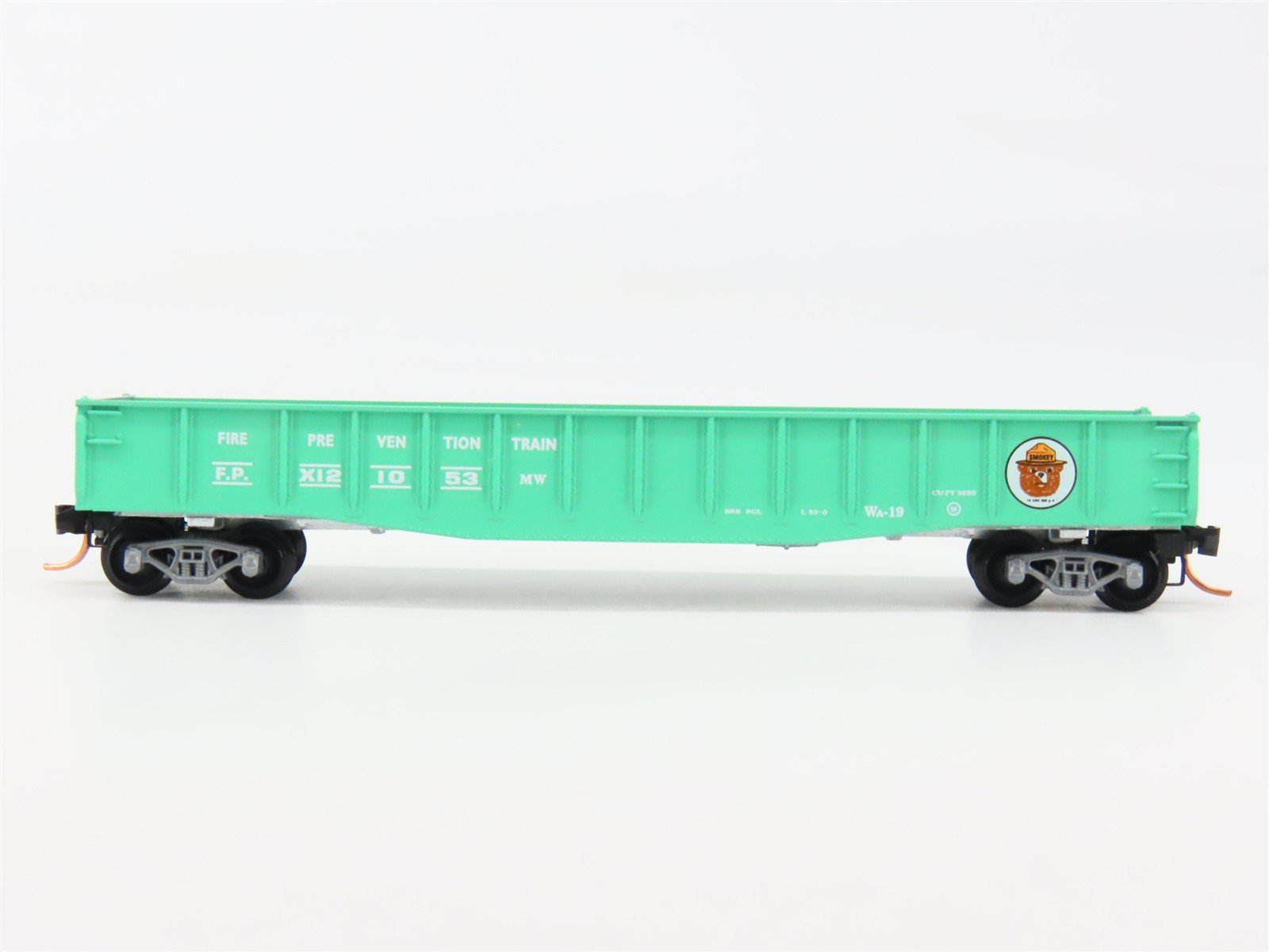 N Scale Micro-Trains 46360 FP Fire Prevention Train 50' Gondola X121053 RTR