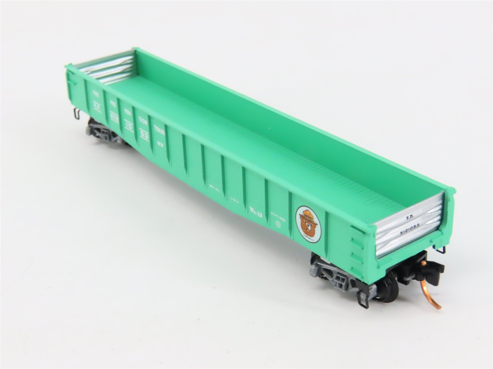 N Scale Micro-Trains 46360 FP Fire Prevention Train 50' Gondola X121053 RTR