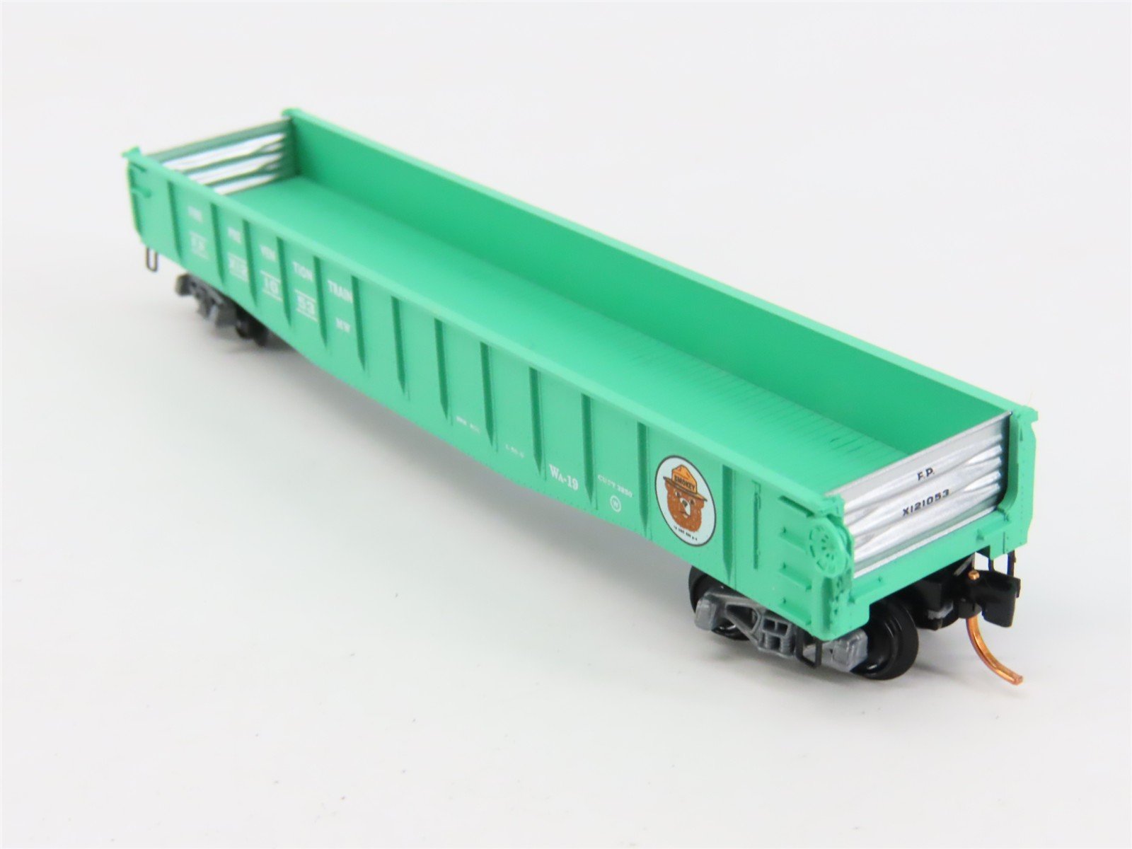 N Scale Micro-Trains 46360 FP Fire Prevention Train 50' Gondola X121053 RTR