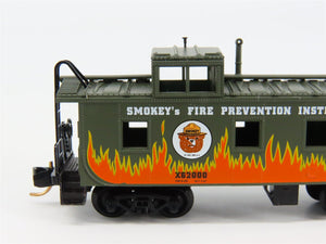 N Scale Micro-Trains 100100 Smokey Bear 36' Offset Cupola Caboose X62000 RTR