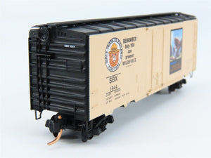 N Scale Micro-Trains 21480 SBX Smokey Bear 40' Box Car 1944 RTR