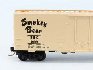 N Scale Micro-Trains 21260 SBX Smokey Bear 40' Box Car 1999 RTR