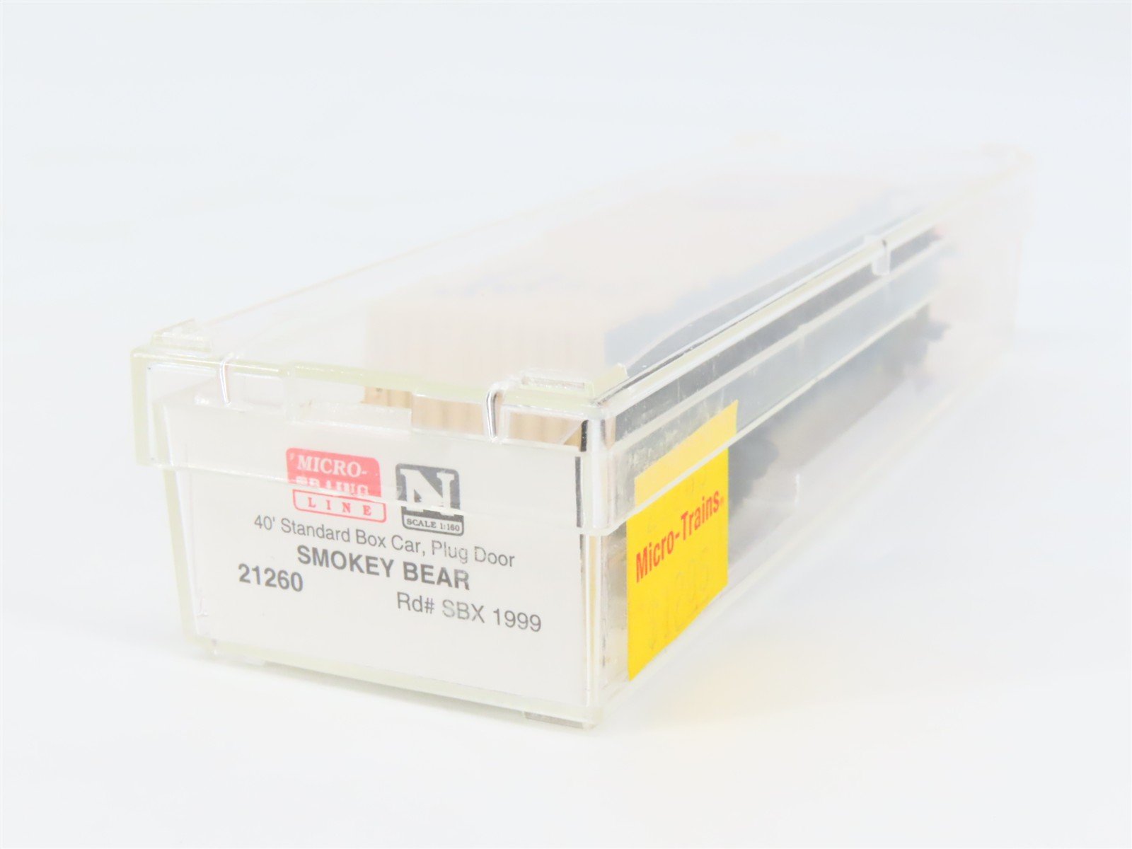 N Scale Micro-Trains 21260 SBX Smokey Bear 40' Box Car 1999 RTR