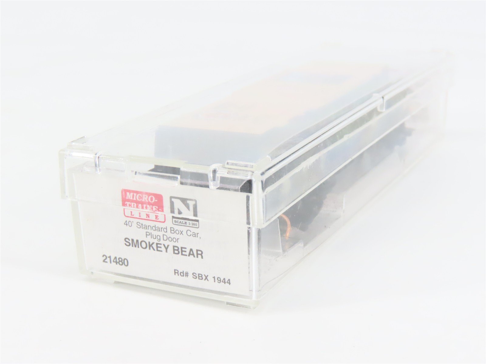 N Scale Micro-Trains 21480 SBX Smokey Bear 40' Box Car 1944 RTR