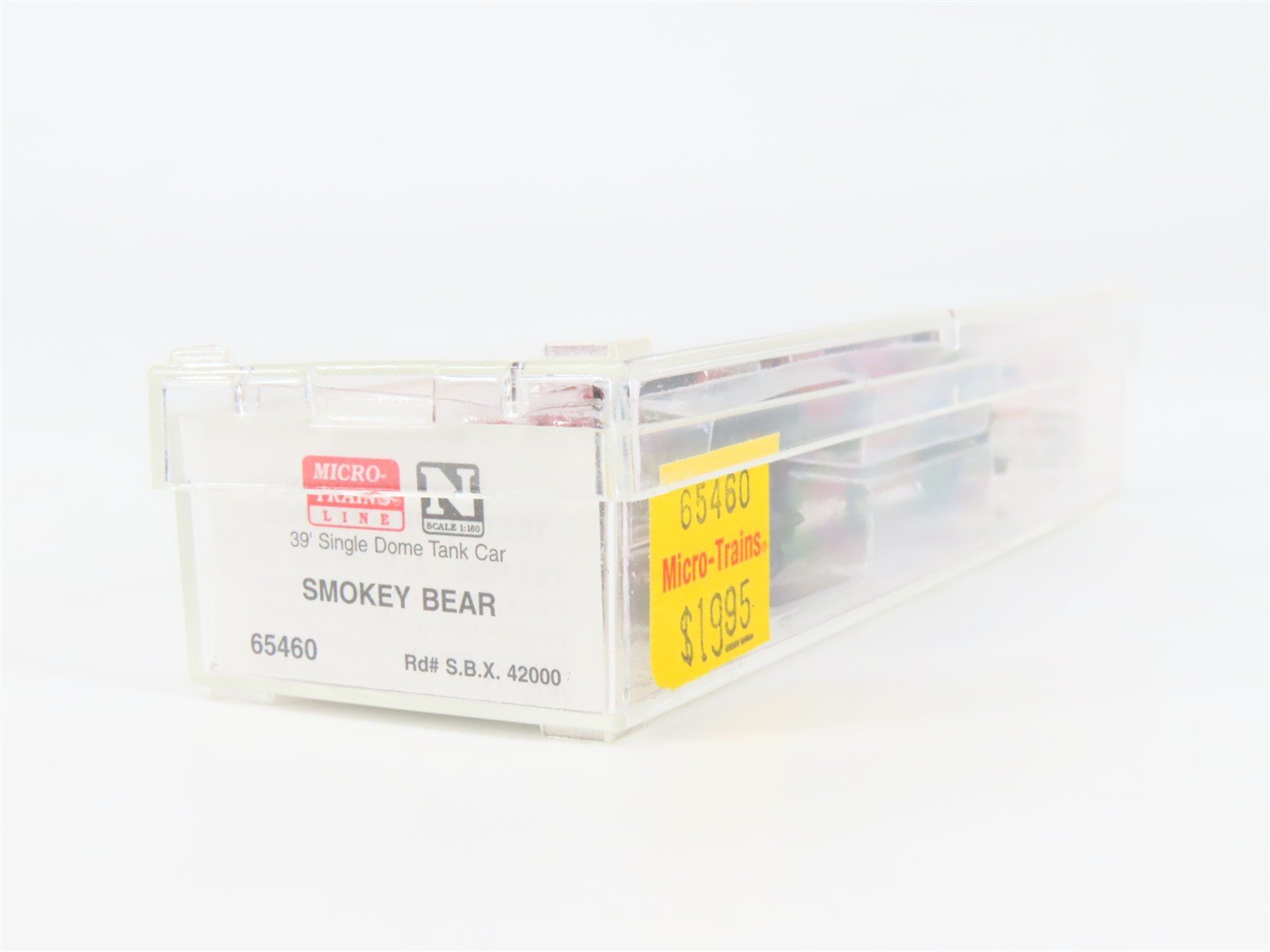 N Scale Micro-Trains 65460 SBX Smokey Bear 39' Single Dome Tank Car 42000 RTR