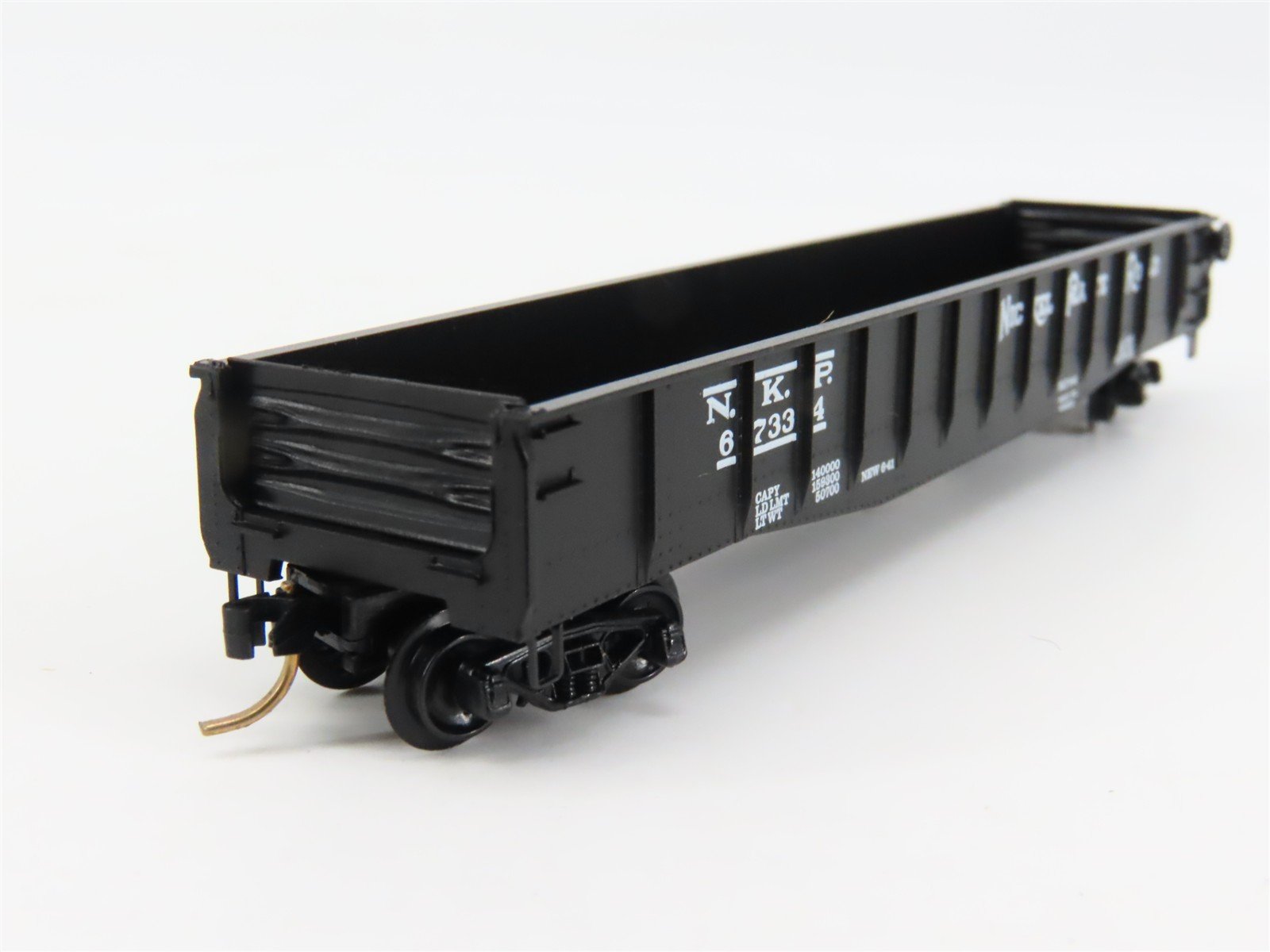 N Scale Micro-Trains 46160 NKP Nickel Plate Road 50' Fishbelly Side Gondola RTR