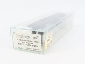 N Scale Micro-Trains 46160 NKP Nickel Plate Road 50' Fishbelly Side Gondola RTR
