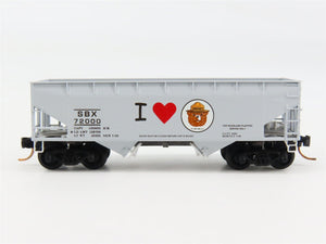 N Scale Micro-Trains 55450 SBX Smokey Bear 33' 2-Bay Hopper 72000 RTR