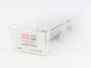 N Scale Micro-Trains 55450 SBX Smokey Bear 33' 2-Bay Hopper 72000 RTR