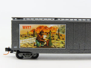 N Scale Micro-Trains 03200402 SBX Smokey Bear 50' Plug Door Box Car 1959 A RTR