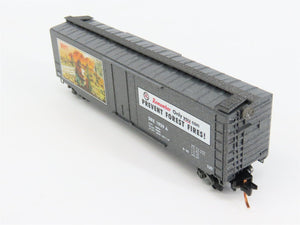 N Scale Micro-Trains 03200402 SBX Smokey Bear 50' Plug Door Box Car 1959 A RTR