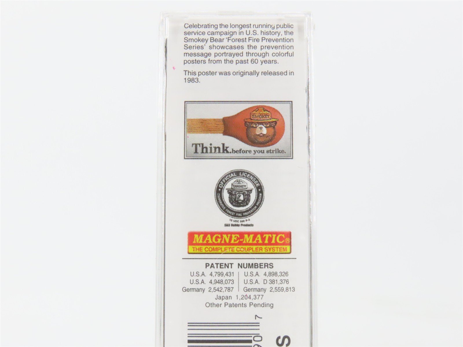 N Scale Micro-Trains 03200405 SBX Smokey Bear 50' Plug Door Box Car 1983 A RTR