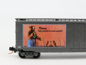 N Scale Micro-Trains 03200401 SBX Smokey Bear 50' Plug Door Box Car 1953 A RTR