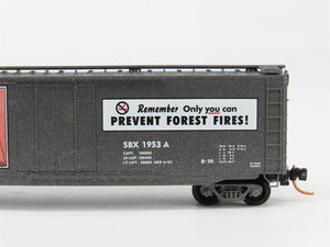 N Scale Micro-Trains 03200401 SBX Smokey Bear 50' Plug Door Box Car 1953 A RTR