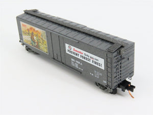 N Scale Micro-Trains 03200402 SBX Smokey Bear 50' Plug Door Box Car 1959 A RTR