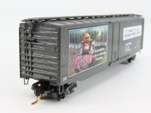 N Scale Micro-Trains 03200404 SBX Smokey Bear 50' Plug Door Box Car 1980 A RTR