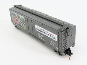 N Scale Micro-Trains 03200404 SBX Smokey Bear 50' Plug Door Box Car 1980 A RTR
