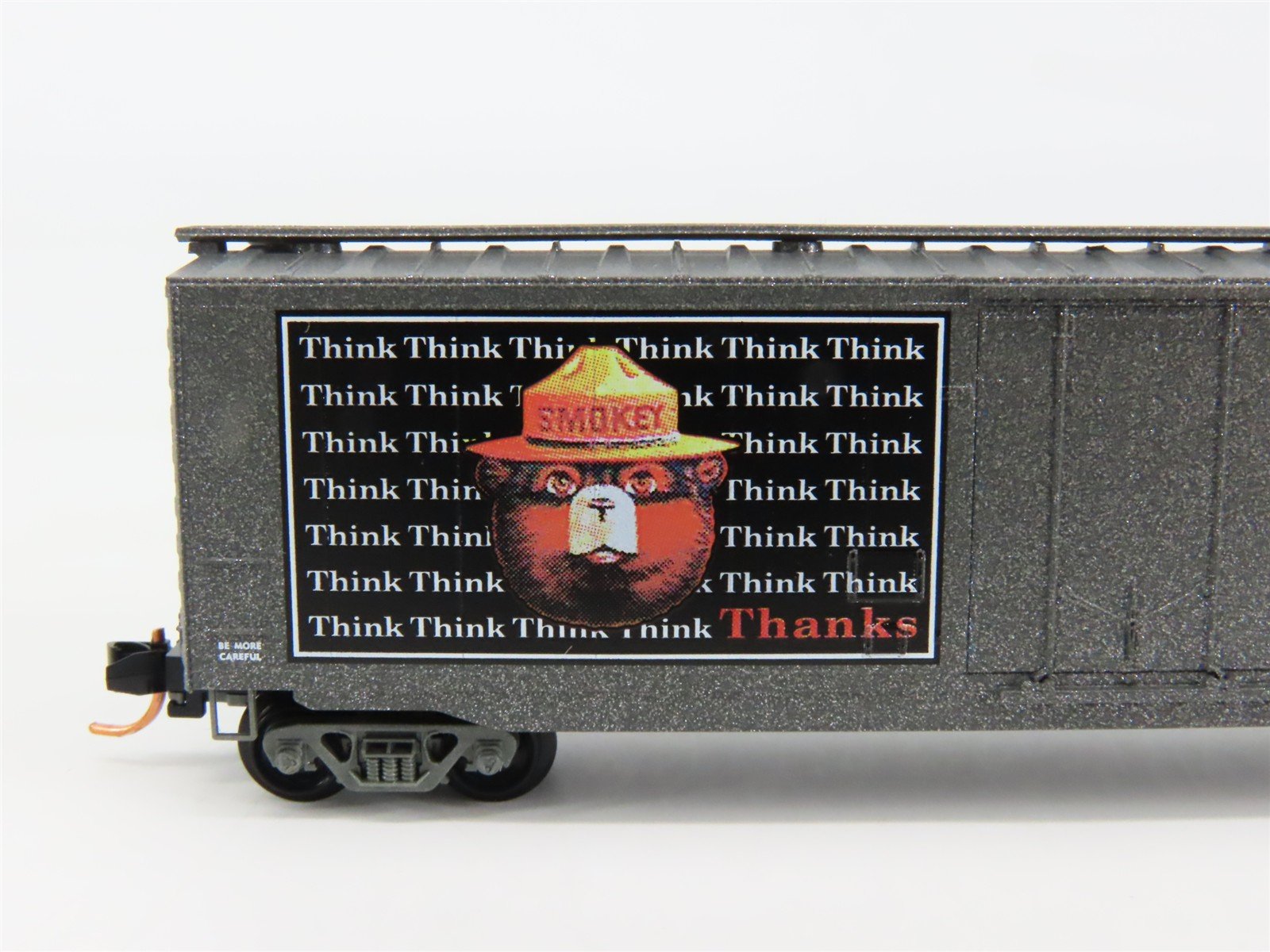 N Scale Micro-Trains 03200406 SBX Smokey Bear 50' Standard Plug Door Box Car RTR