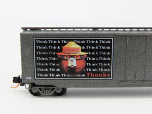 N Scale Micro-Trains 03200406 SBX Smokey Bear 50' Standard Plug Door Box Car RTR