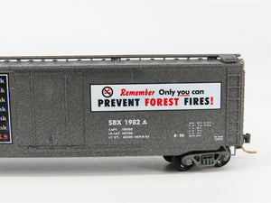 N Scale Micro-Trains 03200406 SBX Smokey Bear 50' Standard Plug Door Box Car RTR