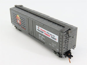 N Scale Micro-Trains 03200406 SBX Smokey Bear 50' Standard Plug Door Box Car RTR