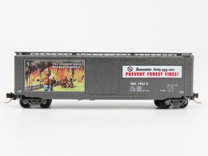 N Scale Micro-Trains 03200403 SBX Smokey Bear 50' Box Car 1953 B RTR