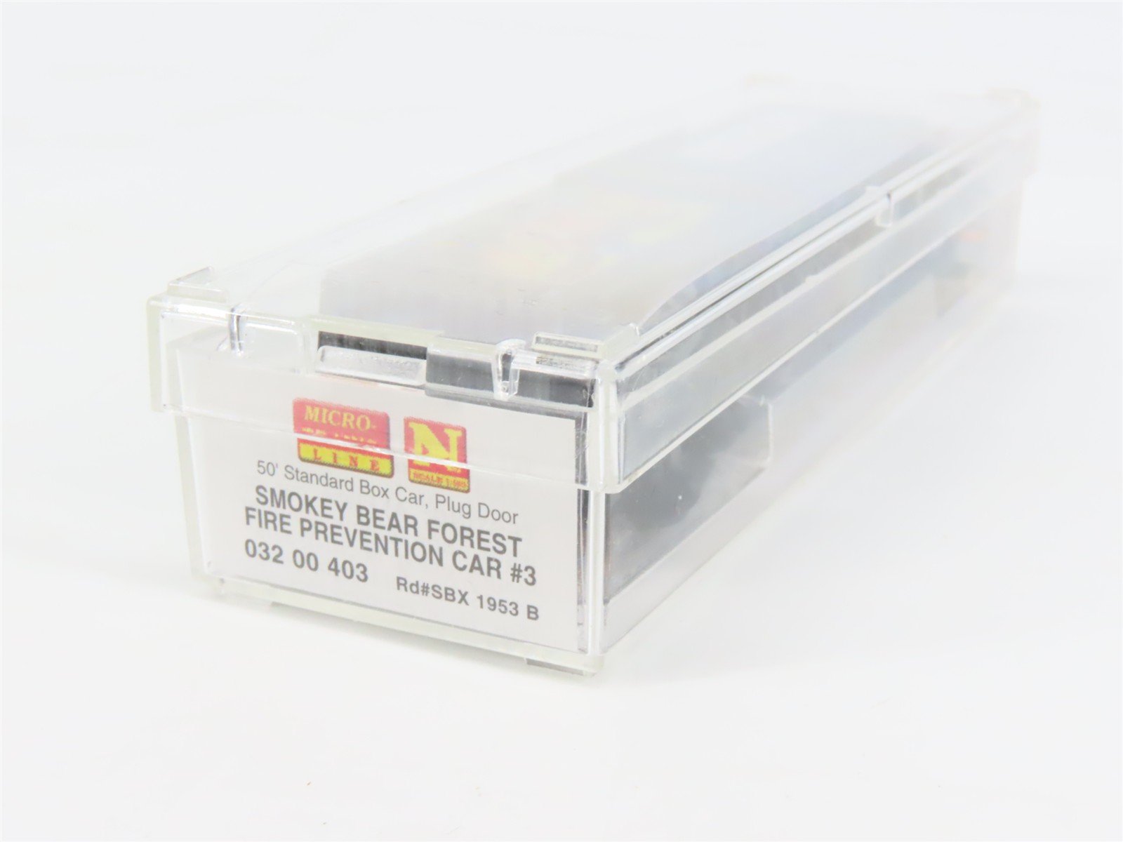 N Scale Micro-Trains 03200403 SBX Smokey Bear 50' Box Car 1953 B RTR