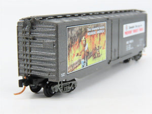 N Scale Micro-Trains 03200403 SBX Smokey Bear 50' Plug Door Box Car 1953 B RTR
