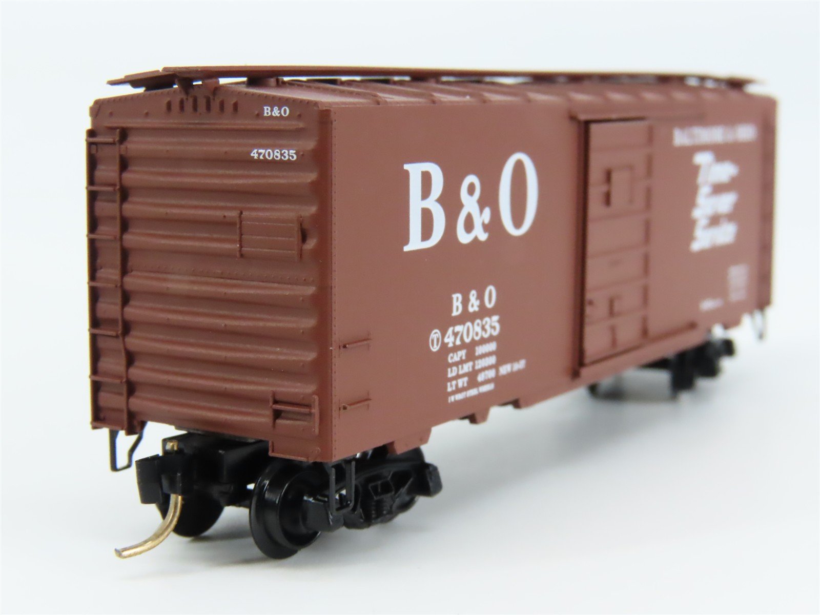 N Scale Micro-Trains 20346/3 B&O Baltimore & Ohio 40' Box Car 470835 RTR