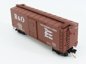 N Scale Micro-Trains 20346/3 B&O Baltimore & Ohio 40' Box Car 470835 RTR