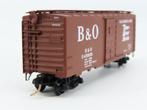 N Scale Micro-Trains 20346/3 B&O Baltimore & Ohio 40' Box Car 470835 RTR
