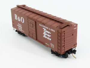 N Scale Micro-Trains 20346/3 B&O Baltimore & Ohio 40' Box Car 470835 RTR