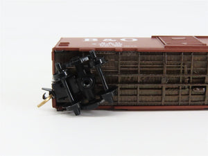 N Scale Micro-Trains 20346/3 B&O Baltimore & Ohio 40' Box Car 470835 RTR