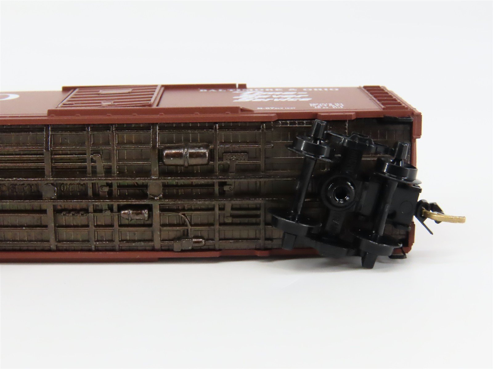N Scale Micro-Trains 20346/3 B&O Baltimore & Ohio 40' Box Car 470835 RTR