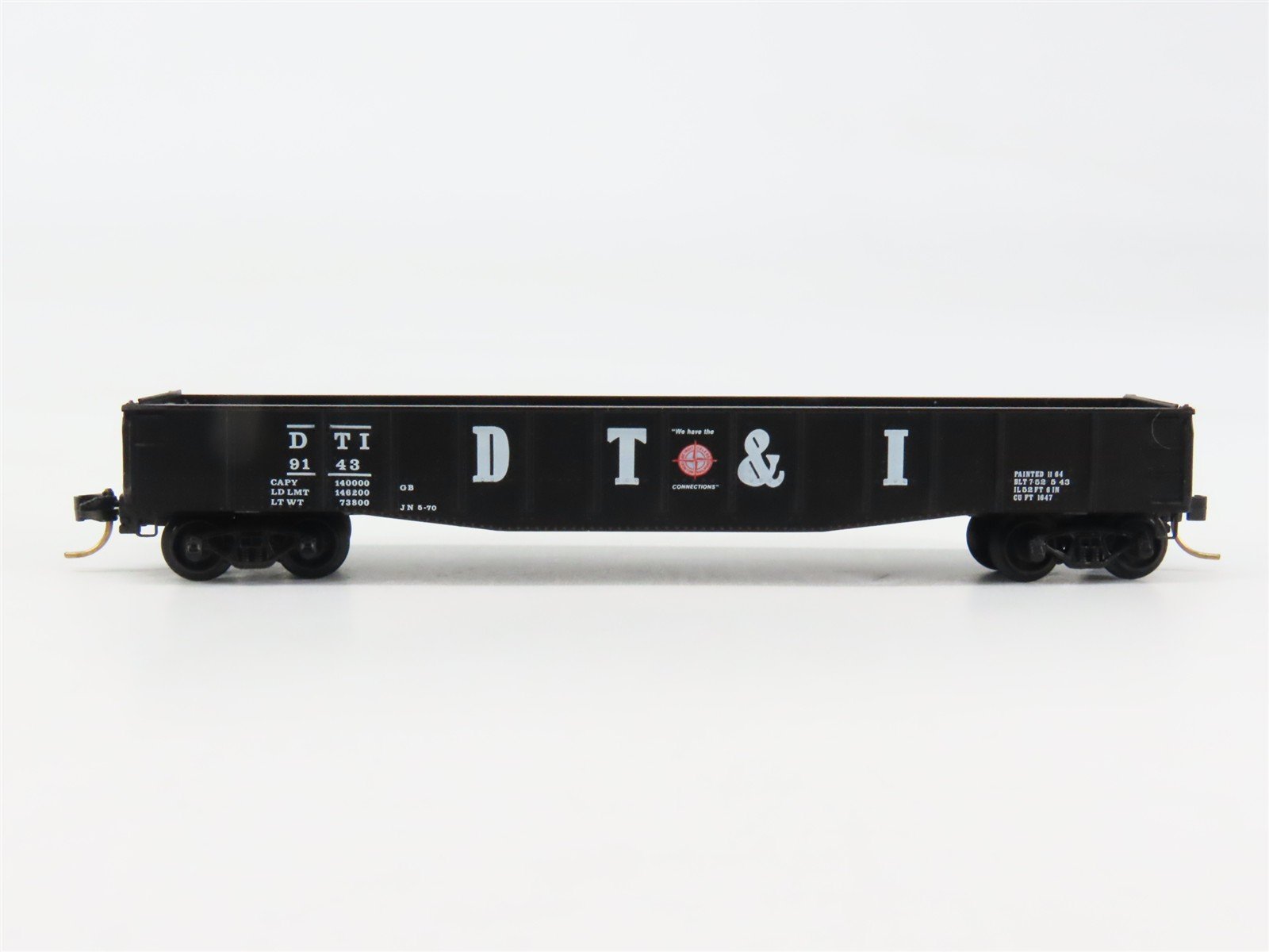 N Scale Micro-Trains 46140 Detroit, Toledo & Ironton 50' Fishbelly Gondola RTR