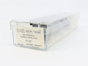 N Scale Micro-Trains 46140 Detroit, Toledo & Ironton 50' Fishbelly Gondola RTR