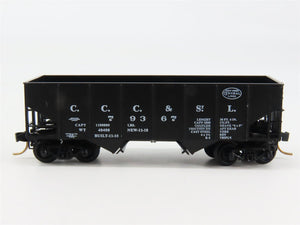 N Scale Micro-Trains 56160 CCC&StL New York Central 33' 2-Bay Hopper 79367 RTR