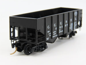 N Scale Micro-Trains 56160 CCC&StL New York Central 33' 2-Bay Hopper 79367 RTR