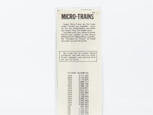 Micro-Trains 46150 B&O Baltimore & Ohio 50' Drop End Gondola 259624 RTR