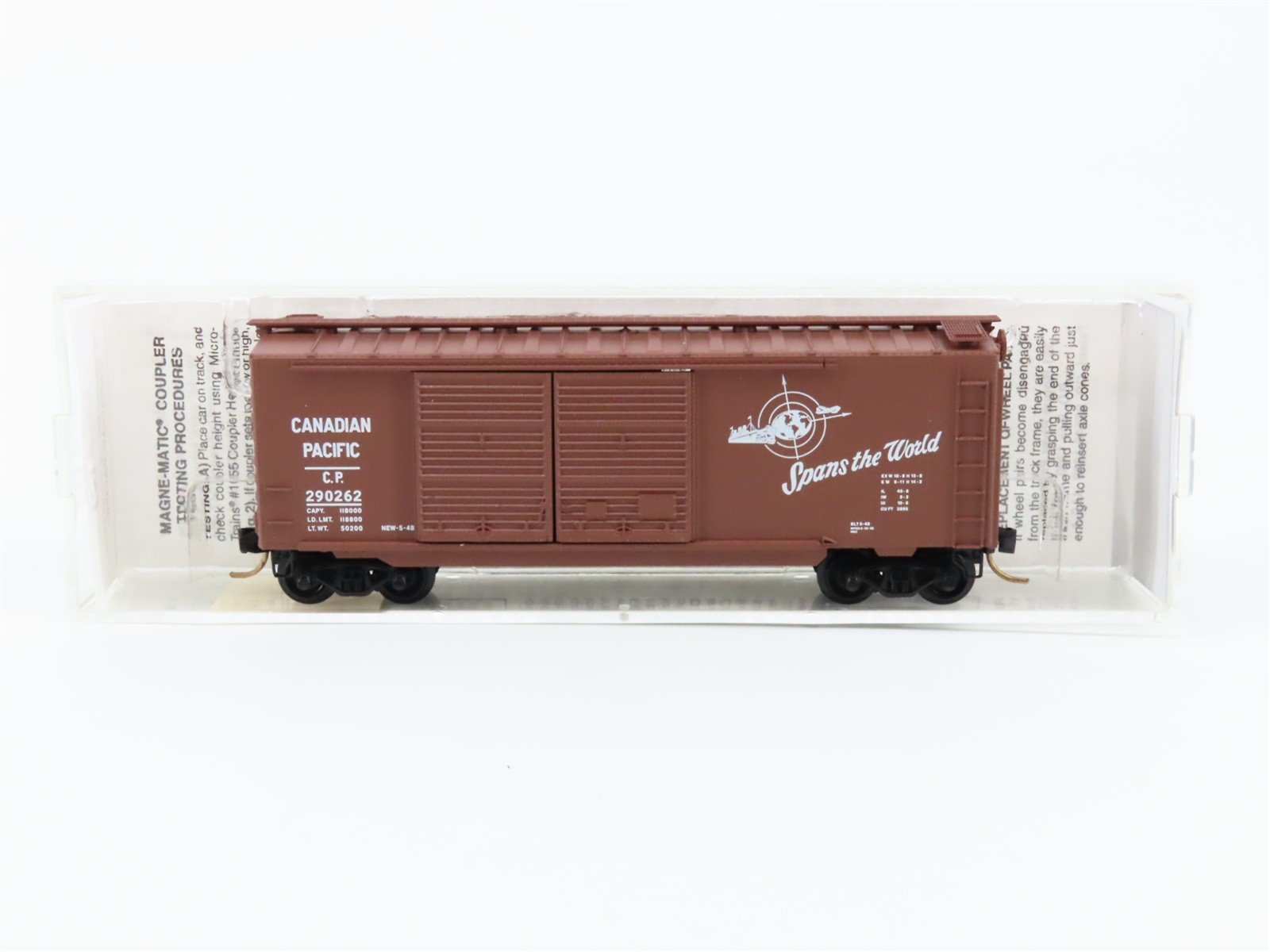 N Scale Micro-Trains 23140 CP Canadian Pacific 40' Box Car 290262 RTR